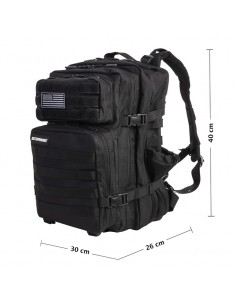 Mochila Táctica 25L Negro 2